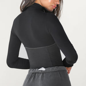 Chemises à manches longues pour femmes Fitness Lounge Vintage Black Gym Active Shirts - Product Image 3