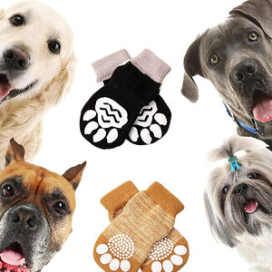 कस्टम लोगो विरोधी पर्ची पालतू मोजे कुत्ते को छोटे नस्ल कुत्तों के लिए पालतू पाव संरक्षक कर्षण नियंत्रण नियंत्रण - Product Image 1