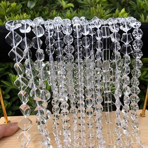 White Crystal Flower Star Butterfly <strong>Round</strong> Square Heart Shape Faceted Glass <strong>Beads</strong> for Jewelry Necklace and Bracelet Making - Product Image 5