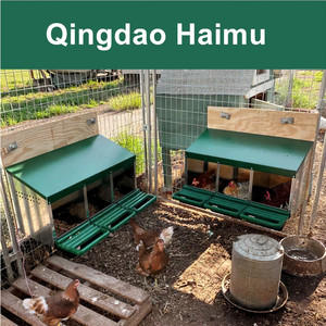 Backyard ไก่ Coop กล่องทํารังราคา 3 ช่องไก่ไข่กล่องรังพร้อมขา - Product Image 2