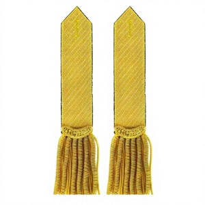 Épaulettes brodées de haute qualité à coudre, motif lune bleue et argentée, style classique THREEATONE ENTERPRISES (Modèle TE-1811) - Product Image 3