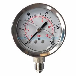 Hot Sale All Stainless Steel Oil Filled Pressure Gauge With Competitive Price