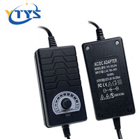 Adaptateur secteur universel YTYS YS124-2 réglable 1-24V 2A DC, garantie de 2 ans pour les éclairages LED, les moteurs, les ventilateurs, les pompes à eau