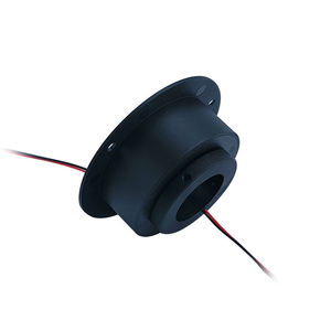 Anneau conducteur rotatif creux de type capuchon, trou traversant, ID 22mm, OD 49mm, petite puissance, 2 canaux, 2A, 0-240VAC/VDC, Or-Or - Product Image 2
