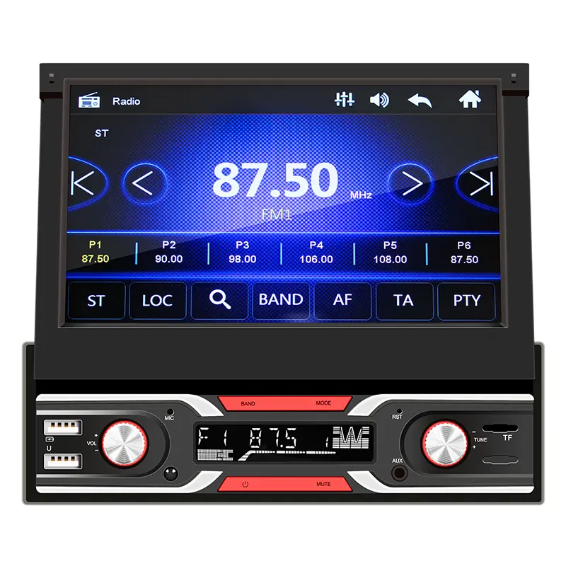 Lettore dvd auto 7 pollici 1din resistenza dello schermo autoradio mp5 per android auto stereo auto elettronica