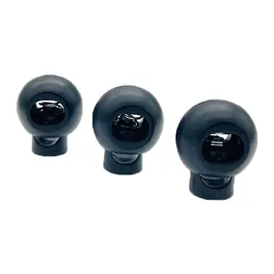 High Quality Black Plastic Toggle Spring Stopper Clothes One-hole Cord Lock