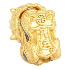 Customizable Large Lion Beaded 2.7g 24K Solid Gold Jewelry Accessory for <b>Bracelets</b> - Product Image 3