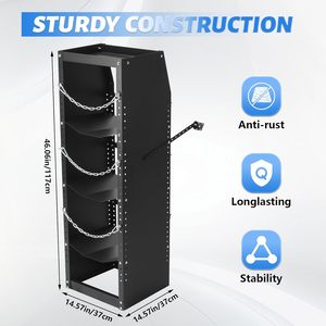Refrigerant Tank <strong>Rack</strong> for Cargo Van Propane Tank Holder Shelving for Freon Nitrogen Gas <strong>Oxygen</strong>
