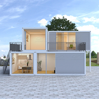 Maisons modulaires préfabriquées en conteneurs pour projets de campements, bureaux et logements