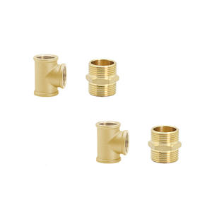 Kit de raccords de tuyauterie en laiton personnalisé de haute qualité 1/2 "à 3/4" réducteur, té, union, NPT fileté pour conduites d'eau/gaz - Product Image 4