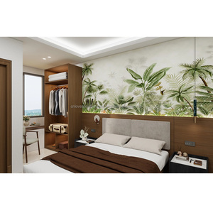 Factory Direct Wholesale Modern 3-Star Hotel Bedroom Furniture Sets Durable Eco-Friendly Wooden <b>Bed</b> Frame Nightstand Wardrobe - Product Image 1