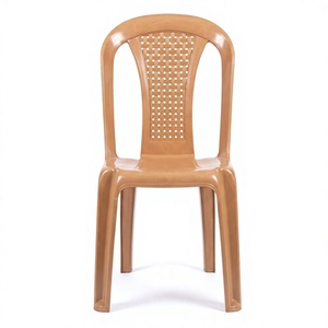 Modern Armless <b>Stackable</b> Plastic <b>Dining</b> Living Room <b>Chair</b> Slat Back Design Polyester Liner Outdoor Hospital Use - Product Image 1