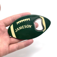 Cadeau souvenir de jeu de football américain personnalisé Ouvre-bouteille en forme de rugby en plastique ABS avec impression colorée