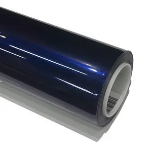 Pellicola personalizzata per auto in stile tradizionale Tpu con spessore 7,5mil Anti graffio satinato pellicola protettiva colorata blu Navarra per auto