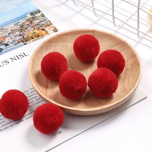 Proveedor Multicolor Arts and Crafts Fuzzy Pompom Balls Surtido de pompones Regalo de Navidad Pom 40mm - Product Image 3