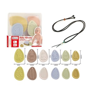 Cross-Border New Educational Interactive SensoryStone Children's Stress Relief Squeeze Toy Silicone Soft Texture <b>Worry</b> <b>Stone</b> - Product Image 4