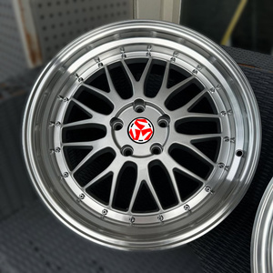 Jantes en alliage forgé sur mesure SJ, 2 pièces, maille chromée polie, concaves, 17, 18, 19, 20 pouces, 5x114.3, 5x120, 5x130 pour BMW, Audi, Tesla - Product Image 3