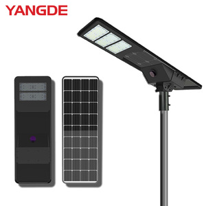 ไฟถนนพลังงานแสงอาทิตย์ Yangde 100W LED โมโนไซร์โซลาร์เซลล์ ตัวเรือนอะลูมิเนียมอัลลอยด์ กันน้ำ สำหรับใช้งานภายนอกอาคาร - Product Image 1
