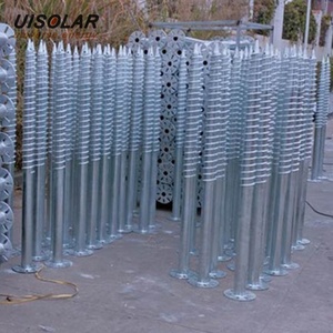 Système de montage solaire au sol à prix de gros, fondation d'ancrage au sol pour panneaux photovoltaïques, ancrage solaire en acier, pieux hélicoïdaux, pieux à vis pour le sol - Product Image 1