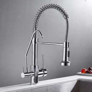 <span class=keywords><strong>Robinet</strong></span> de cuisine filtrant avec mode jet/douche, sortie <span class=keywords><strong>d</strong></span>'<span class=keywords><strong>eau</strong></span> rotative à 360°, <span class=keywords><strong>robinet</strong></span> à montage sur pont, pulvérisateur flexible pour <span class=keywords><strong>eau</strong></span> potable - Product Image 2