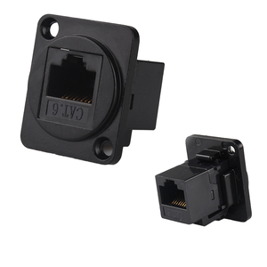 Module réseau de blindage de type D <span class=keywords><strong>RJ45</strong></span> 8P <span class=keywords><strong>CAT</strong></span> 5 CAT6 <span class=keywords><strong>7</strong></span> Module de panneau Connecteur de <span class=keywords><strong>prise</strong></span> réseau - Product Image 4