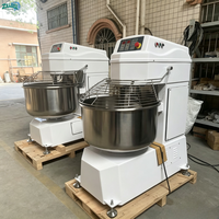 Mélangeur à spirale commercial pour pâte à farine de 25 kg, bol en acier inoxydable de 80 L, contrôle du temps à double vitesse pour boulangerie et restaurant ZL-25