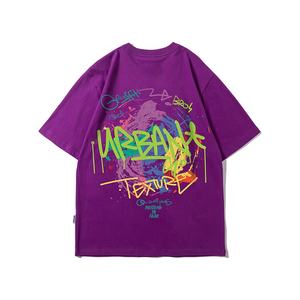 Nueva Camiseta de manga corta con estampado suelto de talla grande de alta calidad para hombre, camiseta de calle para hombre - Product Image 5