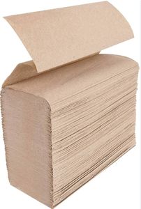 <span class=keywords><strong>Acheter</strong></span> usine preimum qualité bas prix pâte recyclée jetable écologique brun serviettes en papier - Product Image 2