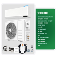Fabricant OEM en gros de climatiseurs mini-split à inverter 12000 BTU, 1 tonne, 1,5 CV, classe A+++, pour usage domestique, avec fonctions de chauffage et de refroidissement