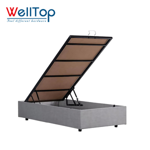 WELLTOP, лидер продаж, аксессуары для мебели, металлический каркас для кровати, деревянная решетчатая платформа, металлический каркас кровати с отверстием для кровати - Product Image 3