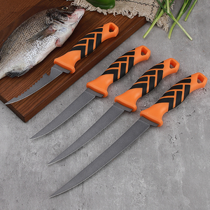 Set di Coltelli da Pesca KLIFISHING 5/6/<span class=keywords><strong>7</strong></span>/9 Pollici, Lama Flessibile per Sfilettare, Foro per Cordino e Fodero per la Pesca - Product Image 2