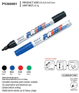 BEIFA alüminyum kalıcı yağ bazlı boya İşaretleyiciler kalemler hızlı kuru ve su geçirmez Metal işaretleyici