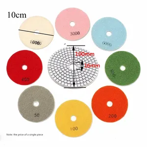 Đế đánh bóng kim cương 10cm 4 inch, mài ướt/khô, bền, dùng cho đá granite, bê tông, đá cẩm thạch, OEM - Product Image 3
