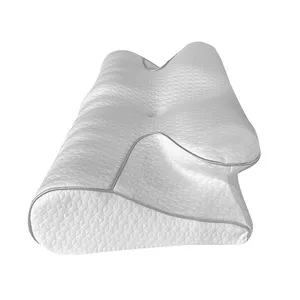Ağrı kesici için servikal boyun yastık ergonomik bellek köpük yastık ve omuz ağrısı ortopedik yastıklar yan uyuyanlar için beyaz