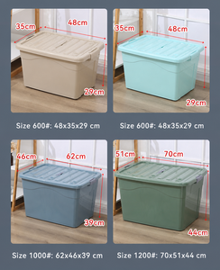 Boîtes de rangement en plastique pliables et empilables avec couvercle, organisateur pour chaussures, bijoux, maquillage, cartes, vêtements, maison, bureau, vente en gros - Product Image 5