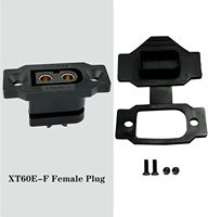 Connecteur femelle Amass XT60E-F, connecteur mâle XT60h XT60 avec manchon de protection en PVC et capuchon anti-poussière pour accessoires d'avions RC et drones
