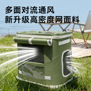 <b>Foldable</b> Portable Pet <b>Backpack</b> Cat & Dog Carrier with Mesh Ventilation for Outdoor Travel, Hiking & Social Interaction - Product Image 5