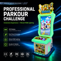 Machine de jeu d'arcade LIFUN Kids Parkour Running, jeu vidéo à monnayeur avec option de rédemption de billets et de capsules
