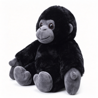 Peluche Gorille Ultra Douce et Réaliste en Coton PP, Taille Ajustable, Anti-Stress, Oreiller de Sommeil pour Enfants, Cadeau de Fête Unisexe