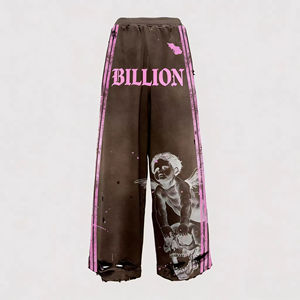 Sudadera con Capucha Personalizada, Transpirable de Verano, Estilo Urbano Casual Elegante, Vintage Desgastado con Textura de Piedra, Lavado al Ácido y Patrón Estampado - Product Image 3