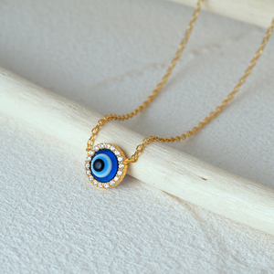 CANNER - Collar con Colgante de Ojo Turco Azul en Plata de Ley S925, Joyería Antialérgica para Mujer - Product Image 2