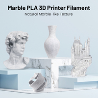 CoLiDo Printer 3D PLA 1.75mm berwarna marmer, filamen pencetak dengan angin rapi, tidak menyumbat, dikemas vakum, cocok untuk sebagian besar Printer 3D FDM