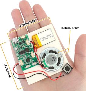 Module de puce sonore vocale avec bande lumineuse, haut-parleur, <span class=keywords><strong>pour</strong></span> <span class=keywords><strong>livre</strong></span> <span class=keywords><strong>audio</strong></span> de carte de voeux, boîtes de cadeaux de Noël, jouets <span class=keywords><strong>pour</strong></span> enfants - Product Image 2