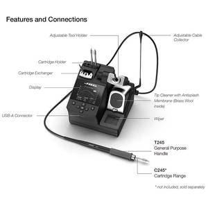 Estación <span class=keywords><strong>de</strong></span> Soldadura Digital <span class=keywords><strong>JBC</strong></span> CDEB T245 230V Original <span class=keywords><strong>de</strong></span> Alta Calidad, Mango <span class=keywords><strong>de</strong></span> Precisión Auxiliar para Soldadura General - Product Image 2