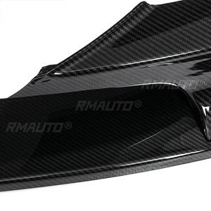 For 2012-2018 BMW F30 F31 F35 3 Series M Sport Front Bumper <b>Lip</b> <b>Splitter</b> DIffuser Spoiler Carbon Fiber Look Glossy Black - Product Image 4