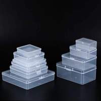 Caja de naipes De plástico reciclable de almacenamiento transparente PP al por mayor caja de regalo de plástico de embalaje de artículos pequeños de juguete para manualidades