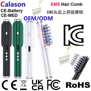 Peine de microcorriente EMS para el crecimiento del cabello, aplicador de líquido, cepillo eléctrico de masaje para el cuero cabelludo, versión global/JP, masajeador de cabeza en 3 colores - Product Image 3