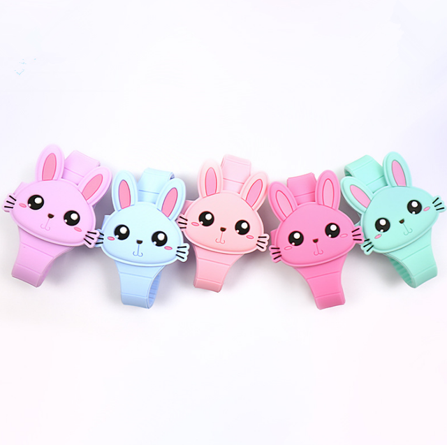 YDS Boys Girls Digital Watch Top Selling Cartoon Bunny Design Dial Led Watch Comfortable Strap