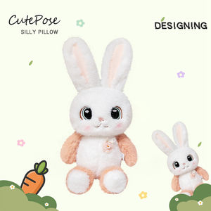 Juguete de Peluche de Conejo Unisex en Oferta, Adorable Muñeco de Peluche Largo con Diseño Bordado para Fiestas, Regalo para Niños - Product Image 6