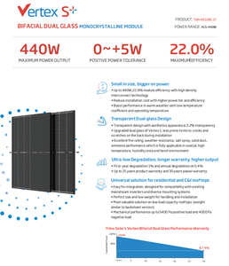แผงโซลาร์เซลล์ <span class=keywords><strong>Trina</strong></span> <span class=keywords><strong>Solar</strong></span> TSM-NEG9RC.27 415w 420w <span class=keywords><strong>425w</strong></span> แบบกระจกสองชั้น 182 มม. 430W 435W 440W แบบสองหน้า ในรอตเตอร์ดัม โมดูล PV - Product Image 4